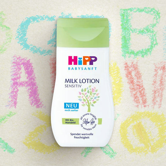 HiPP baby soft milk lotion - gentle skin care for babies