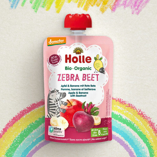 Zebra Beet - Pouch Apple & Banana